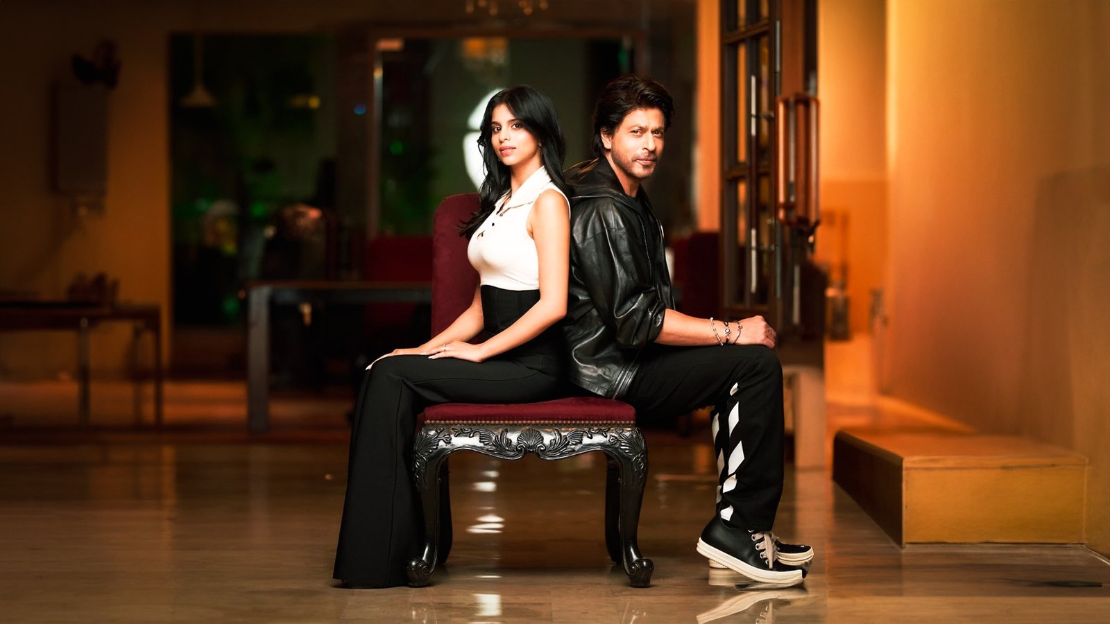 Shah Rukh Khan and Suhana Khan